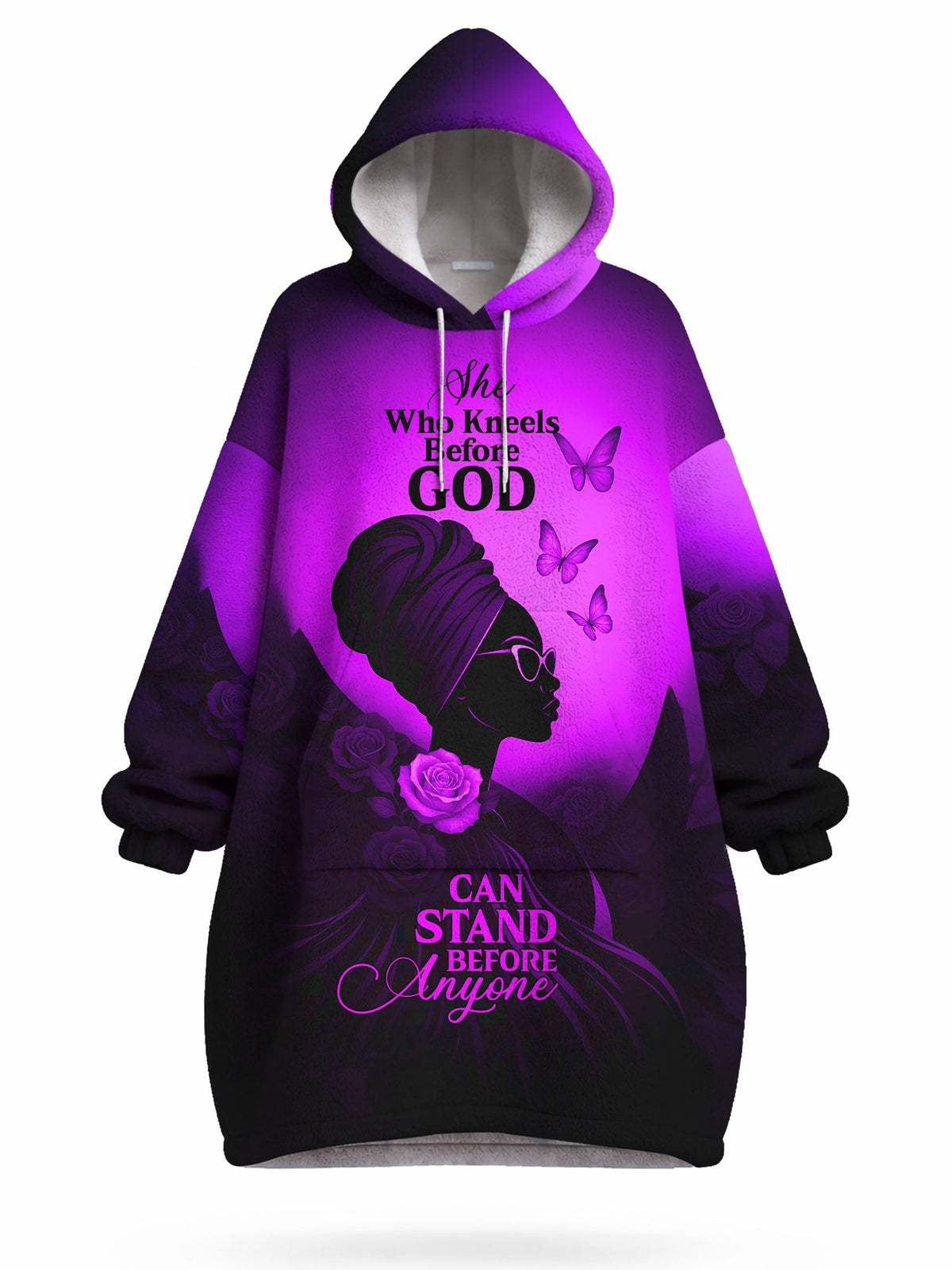 'Selah' Purple Blanket Hoodie