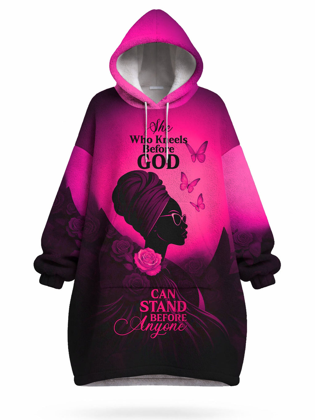 'Selah' Pink Blanket Hoodie