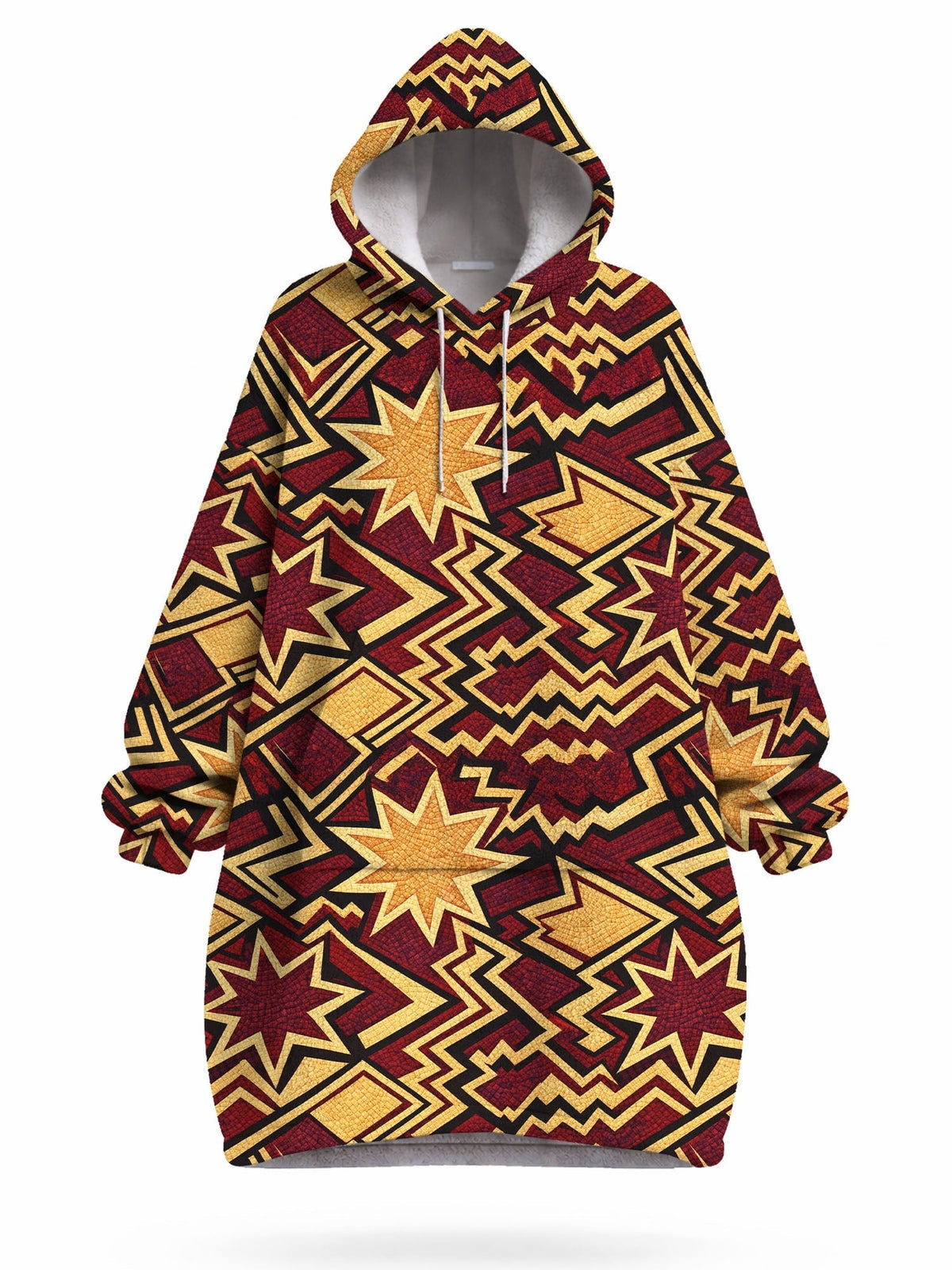 Burgundy Sheba Blanket Hoodie