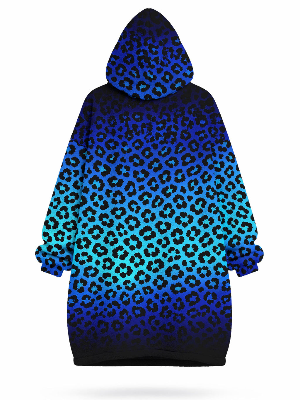 'Unstoppable' Sapphire Leopard Blanket Hoodie
