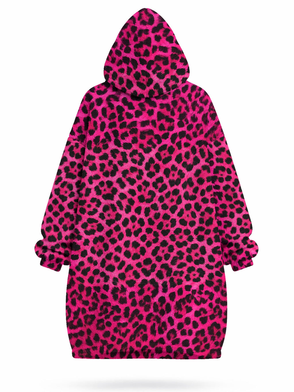 'Unstoppable' Pink Leopard Blanket Hoodie