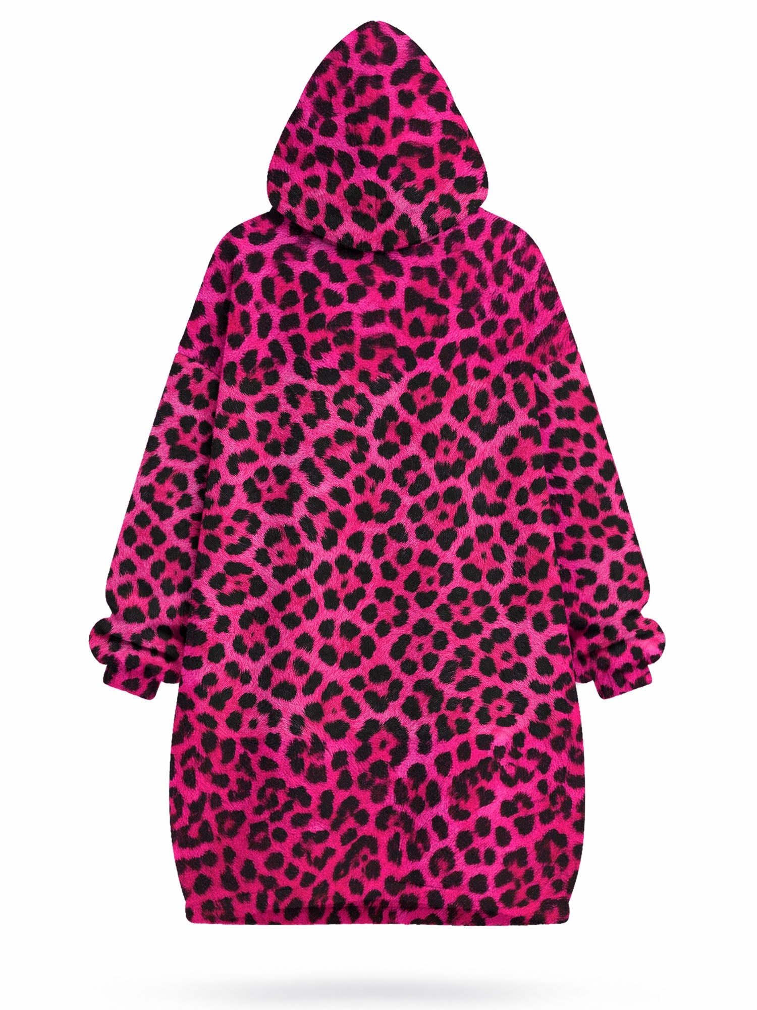 'Unstoppable' Pink Leopard Blanket Hoodie