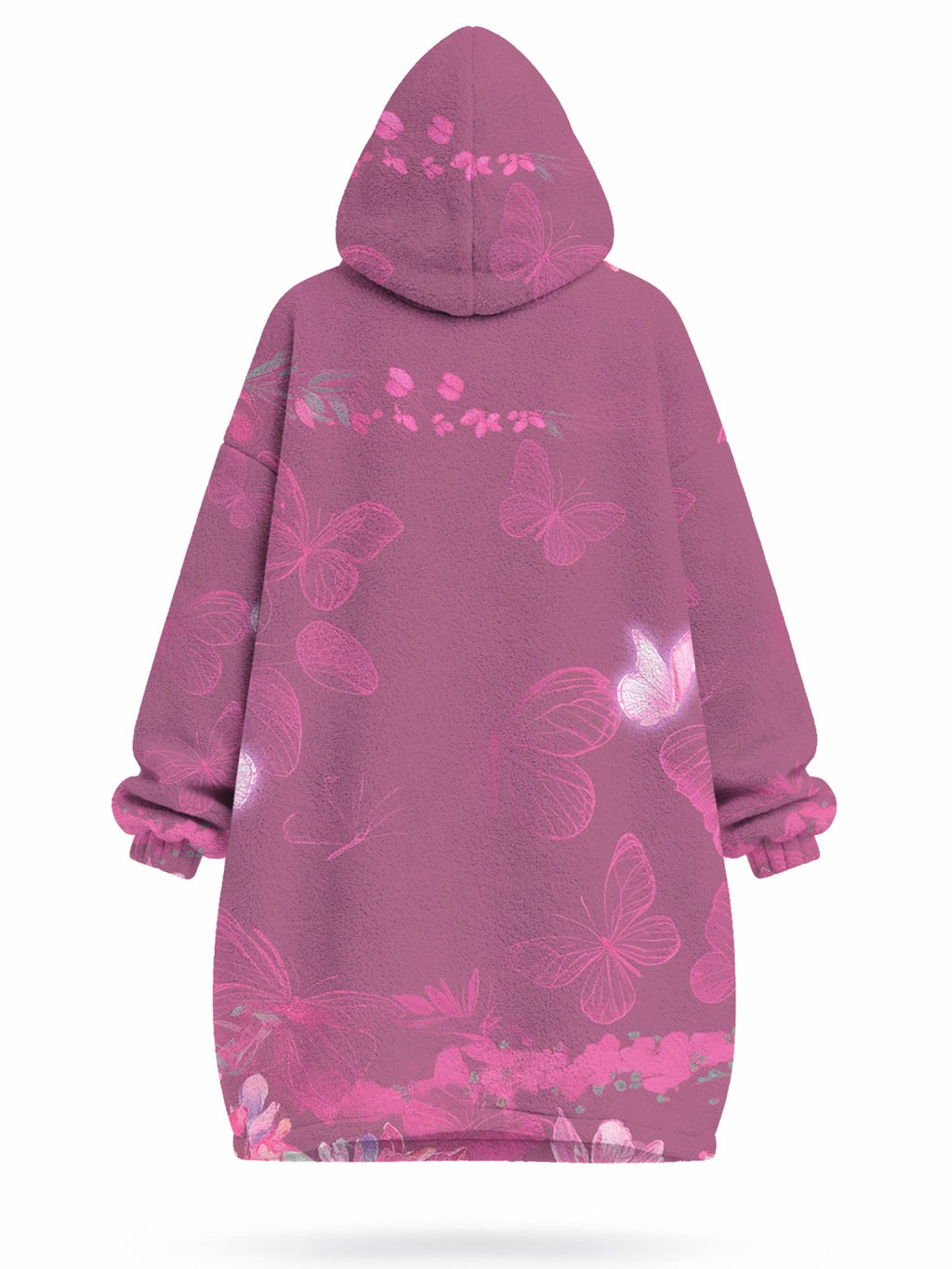'Imani' Wild Rose Blanket Hoodie