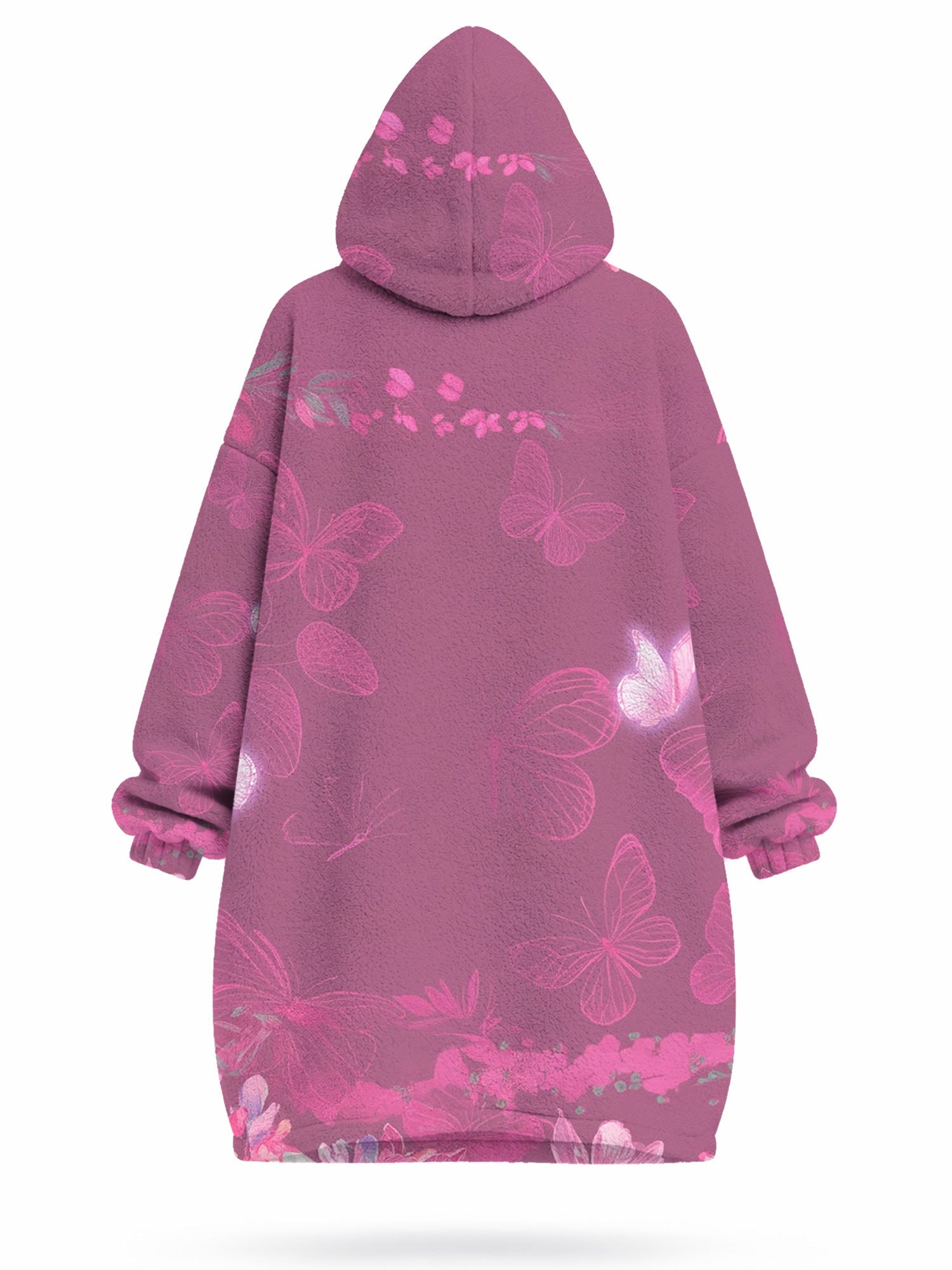 'Imani' Wild Rose Blanket Hoodie