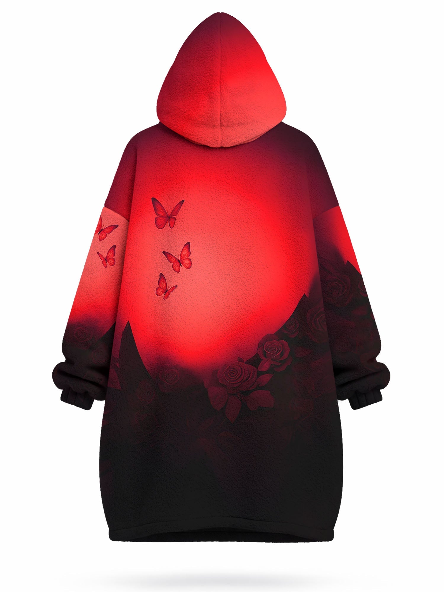 'Selah' Red Blanket Hoodie