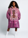 'Imani' Wild Rose Blanket Hoodie