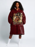 'Imani' Rouge Blanket Hoodie