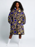 Royal Blue Sheba Blanket Hoodie