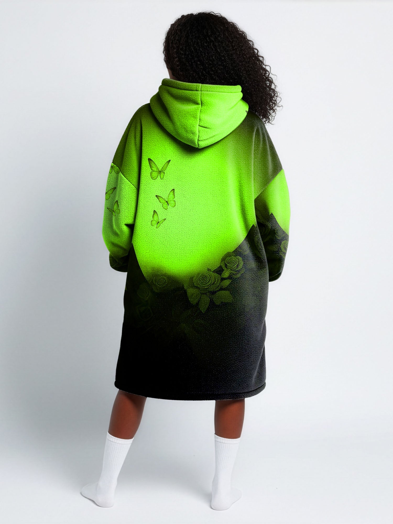 'Selah' Green Blanket Hoodie