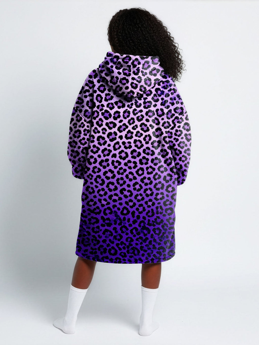 'Unstoppable' Amethyst Leopard Blanket Hoodie