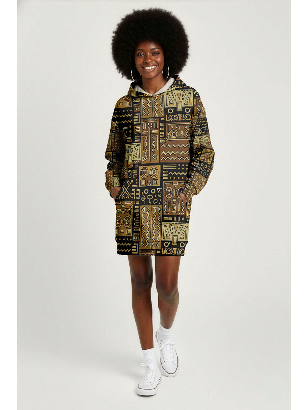 'Sankofa' Hoodie Dress