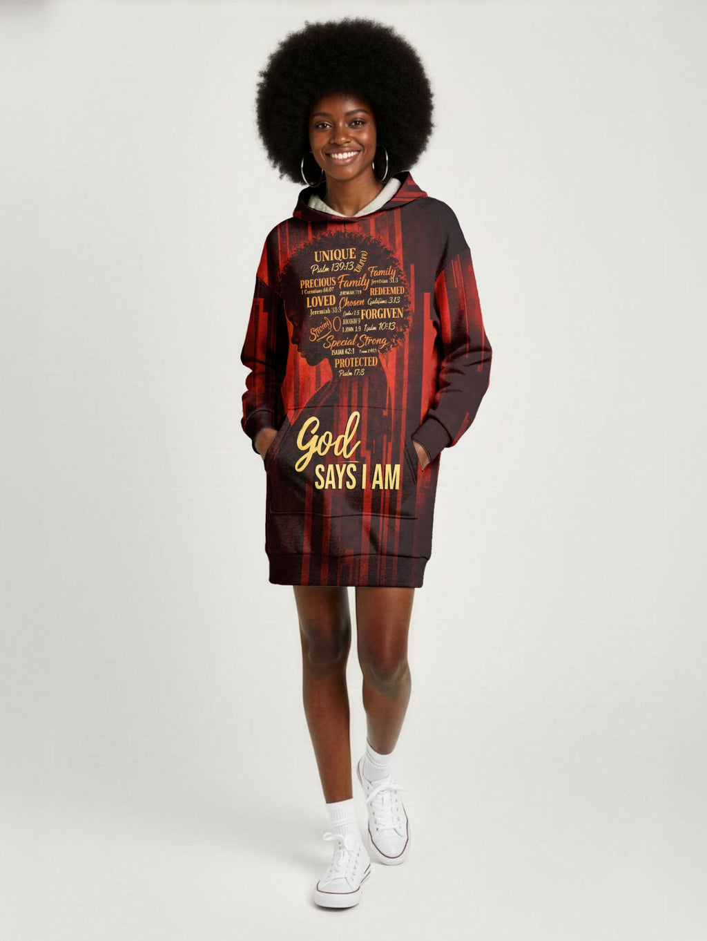 'Asante' Hoodie Dress