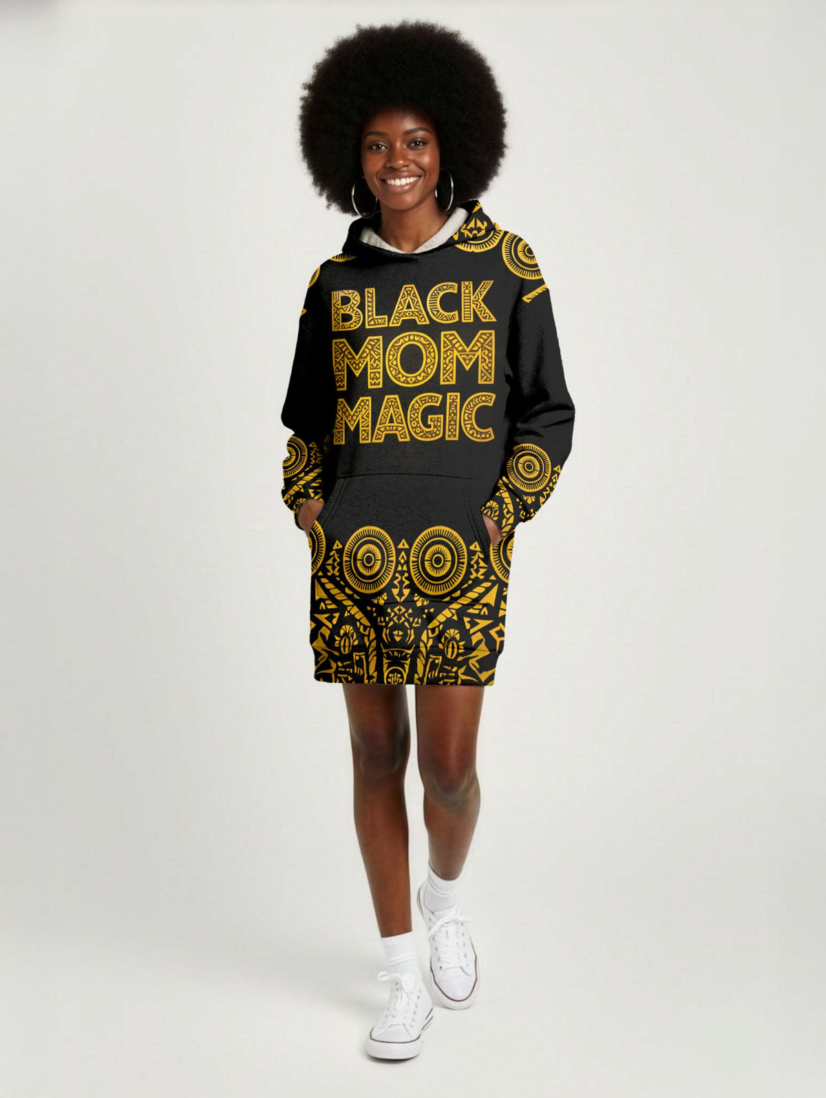 'Mamafo' Hoodie Dress