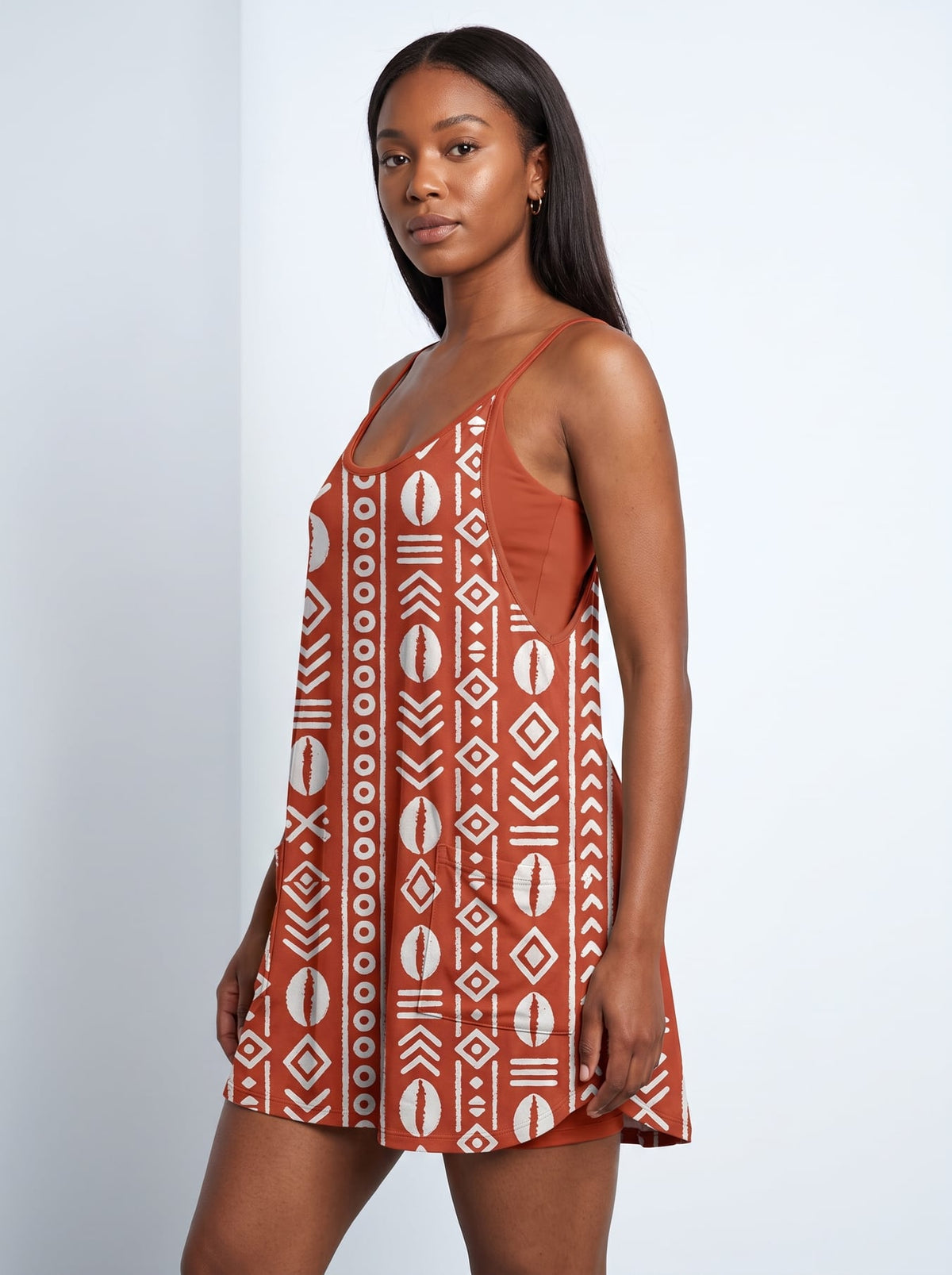 'Oshun Kijani' Built-in Mini Dress