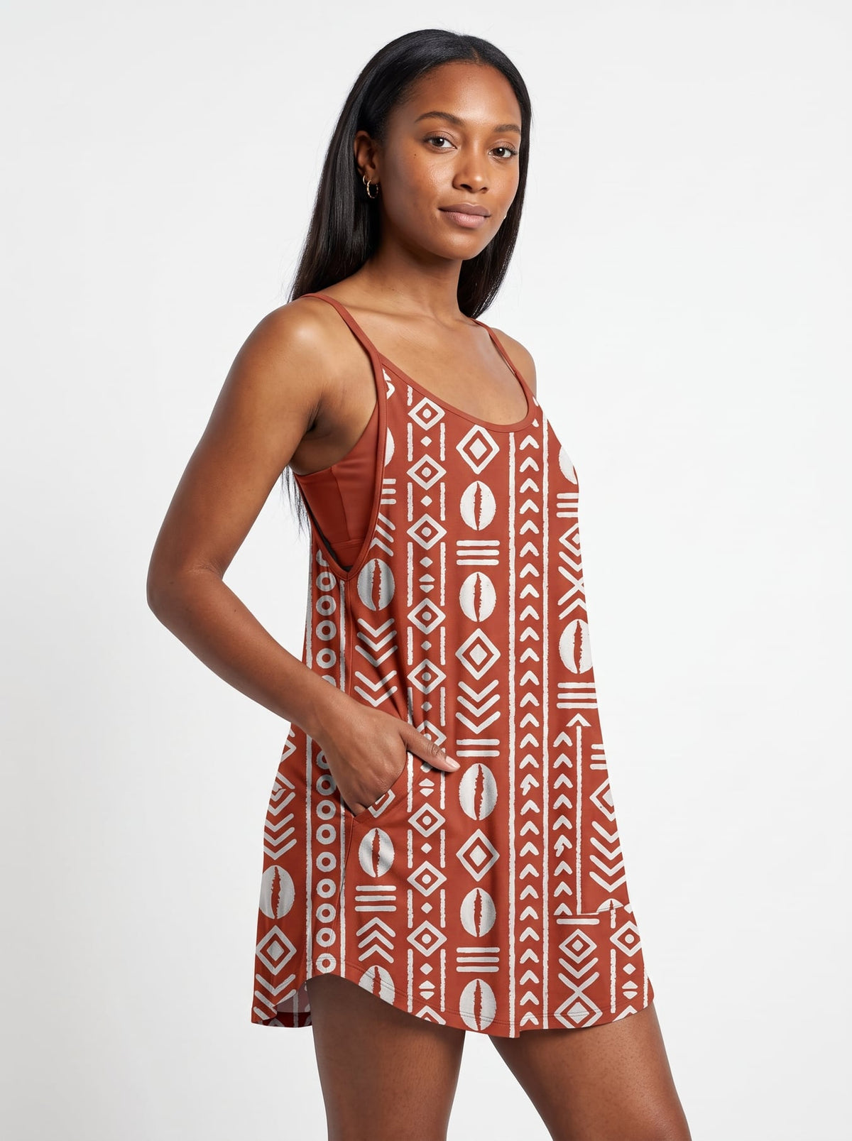 'Oshun Kijani' Built-in Mini Dress