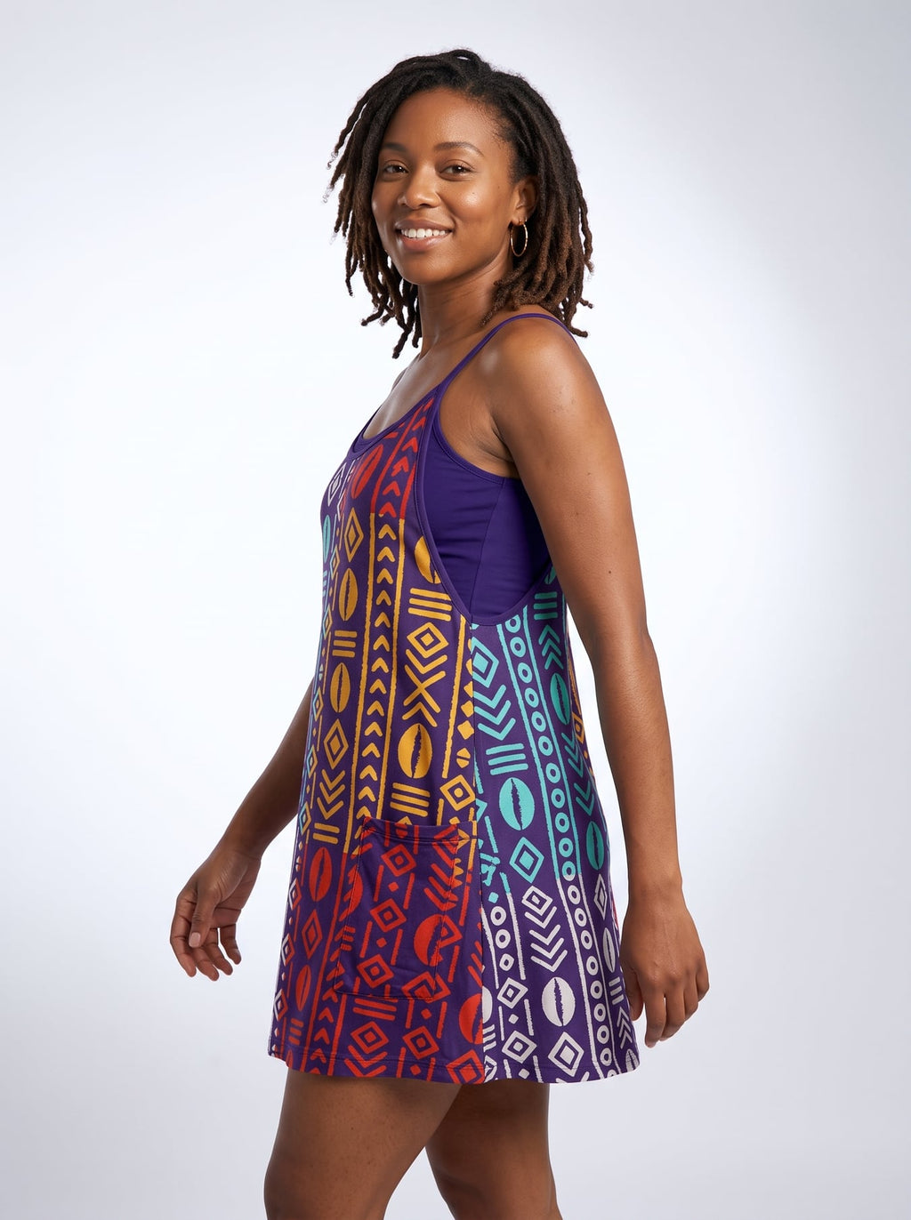 'Oshun Zamani' Built-in Mini Dress