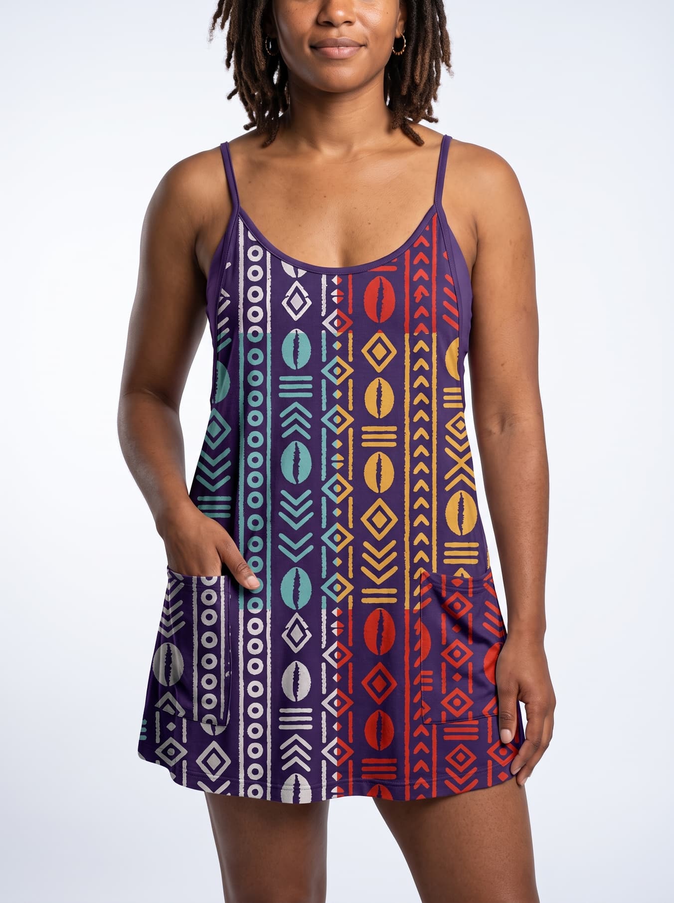 'Oshun Zamani' Built-in Mini Dress