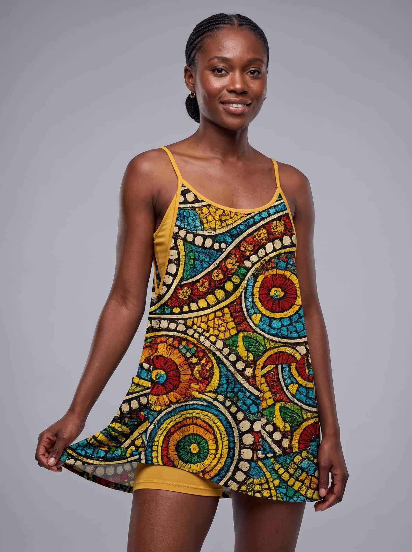 'Taji' Built-in Mini Dress