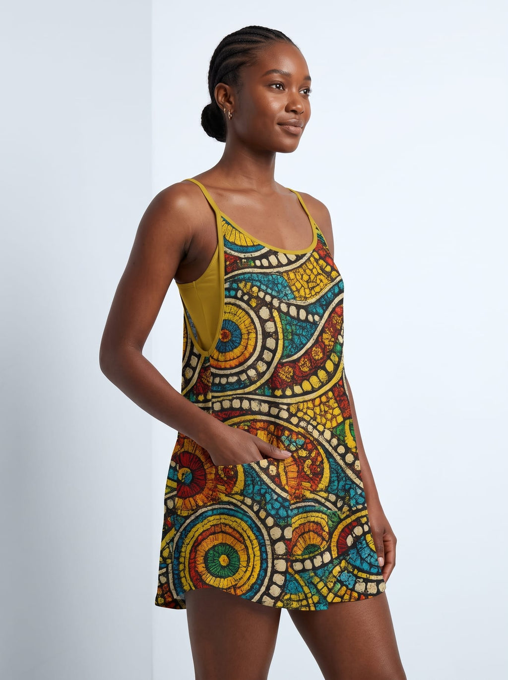 'Taji' Built-in Mini Dress