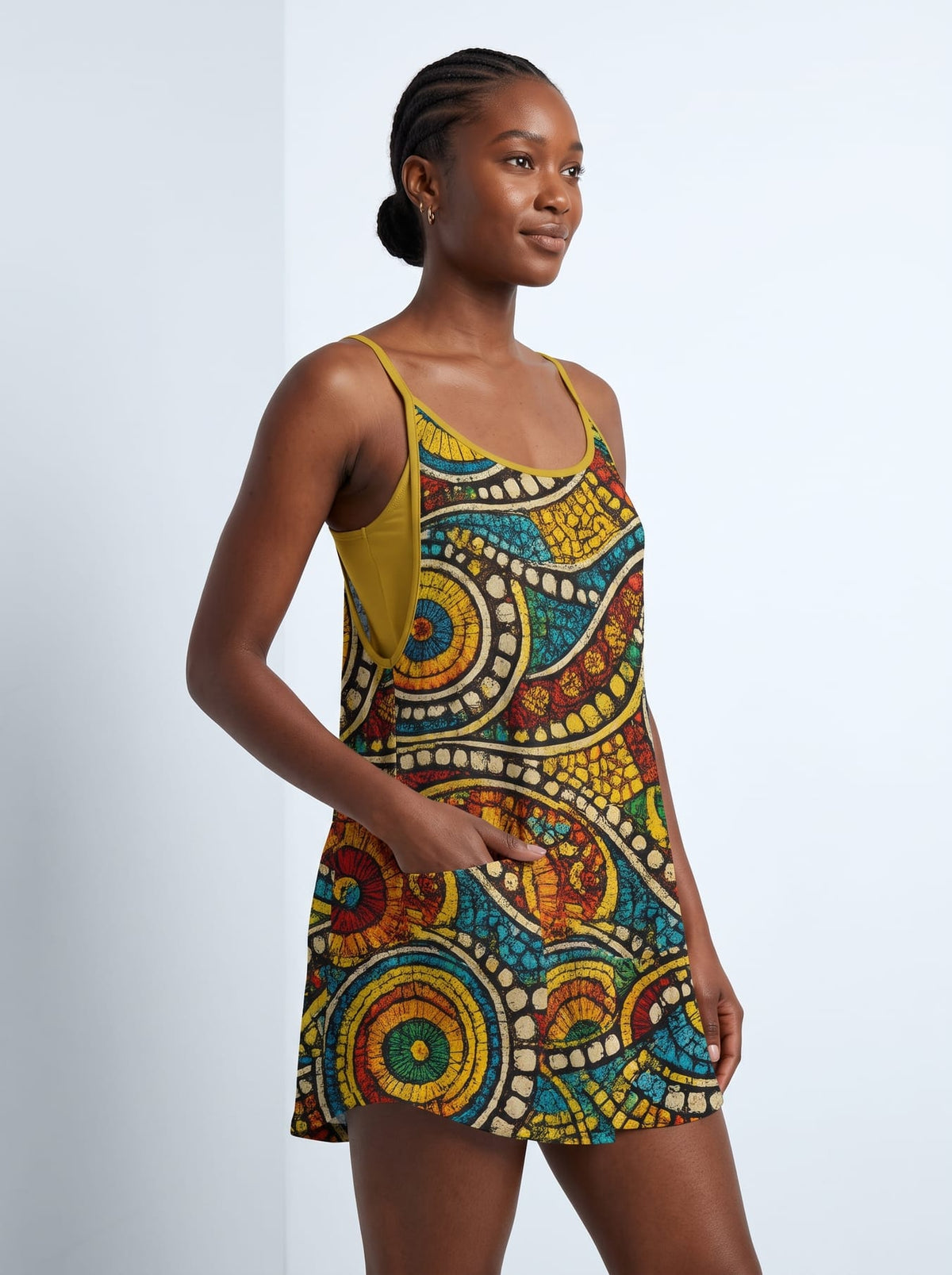 'Taji' Built-in Mini Dress