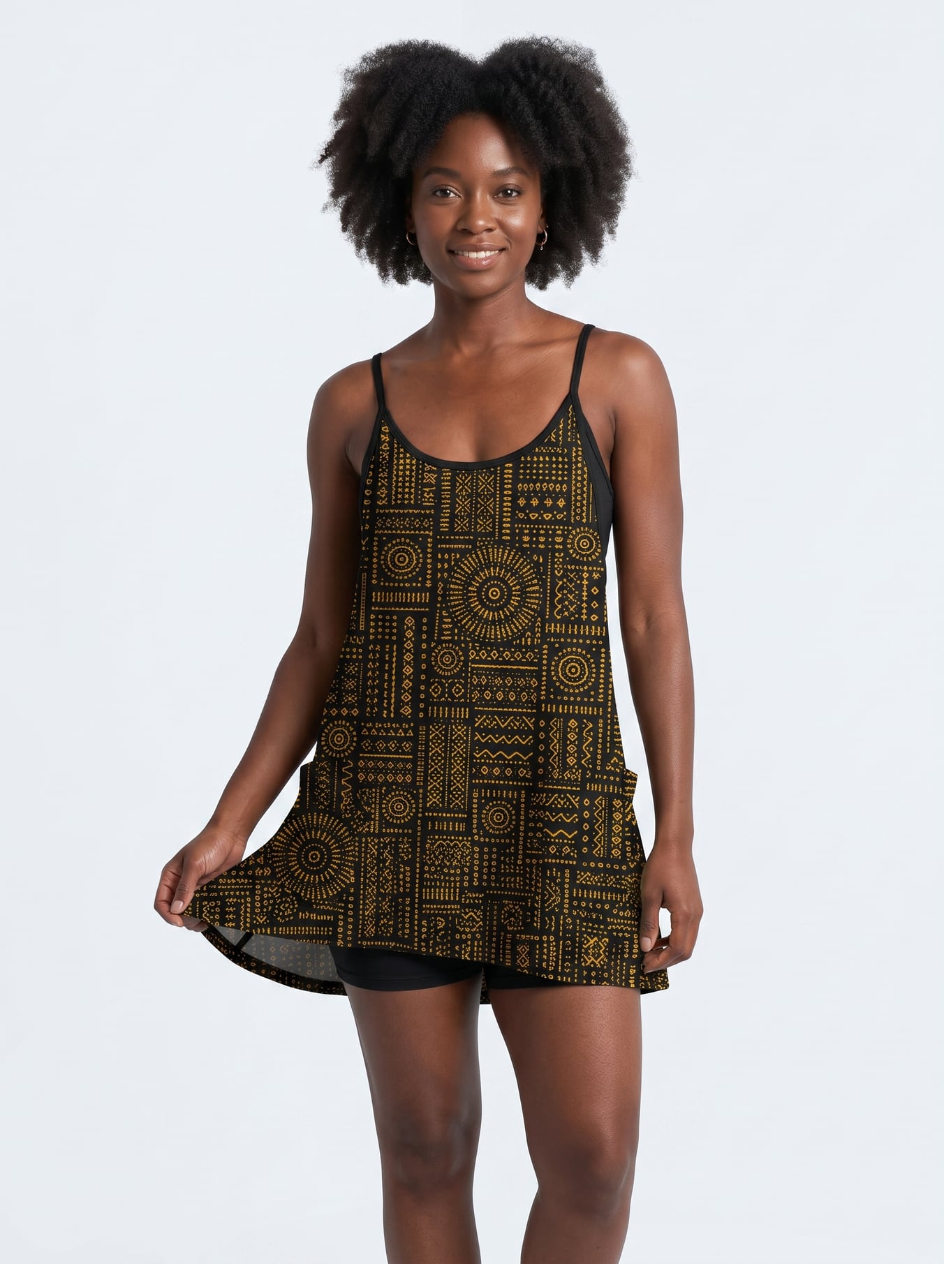 'Lamu' Built-in Mini Dress