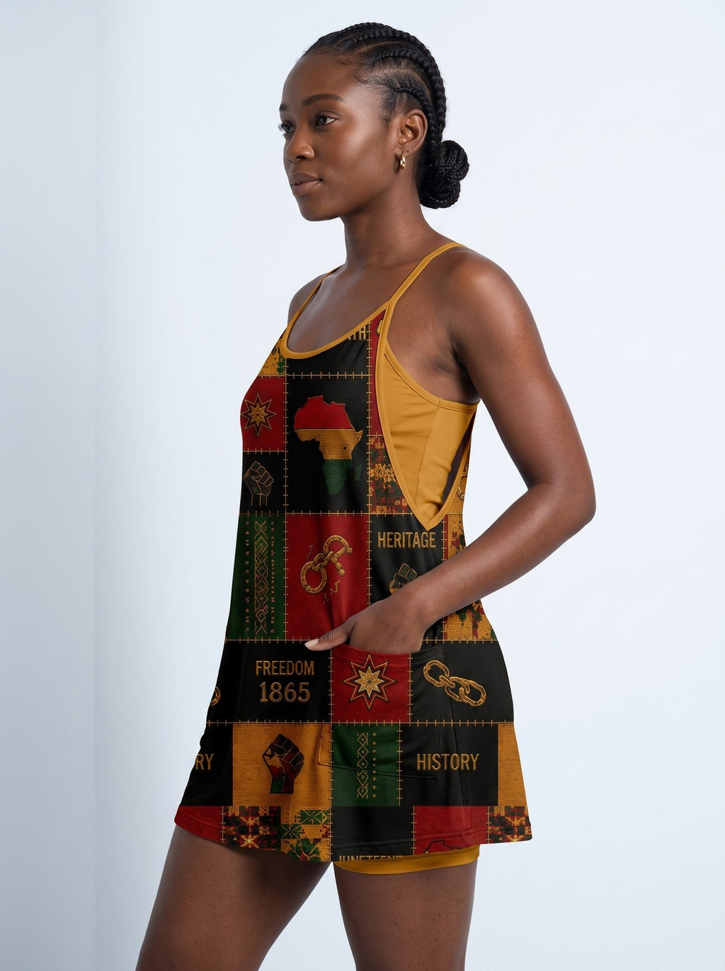 'Kumbuka' Built-in Mini Dress