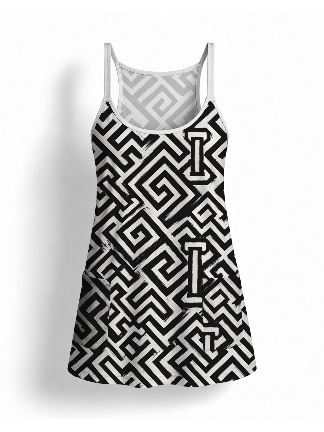 'Zamu' Built-in Mini Dress