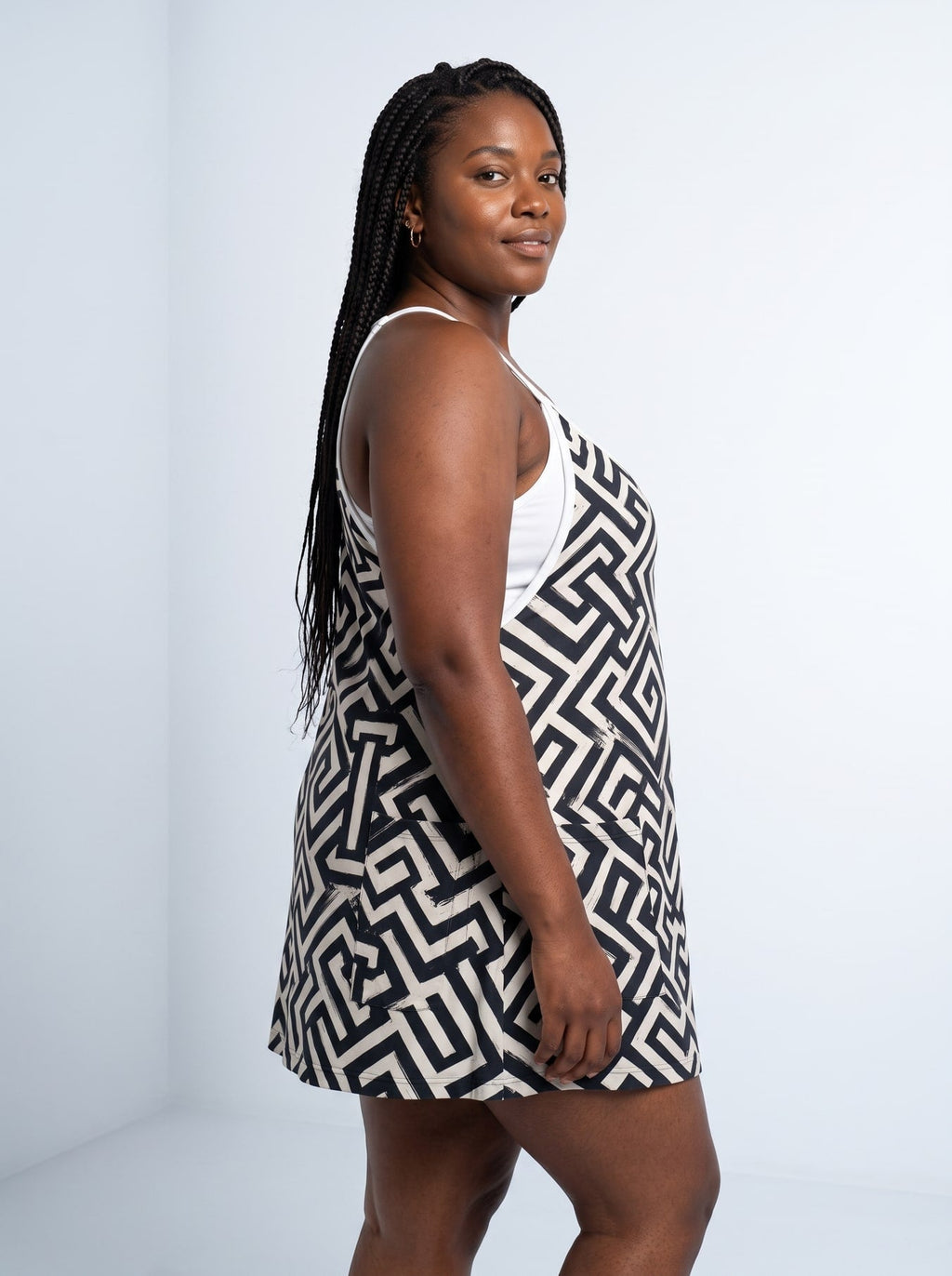 'Zamu' Built-in Mini Dress