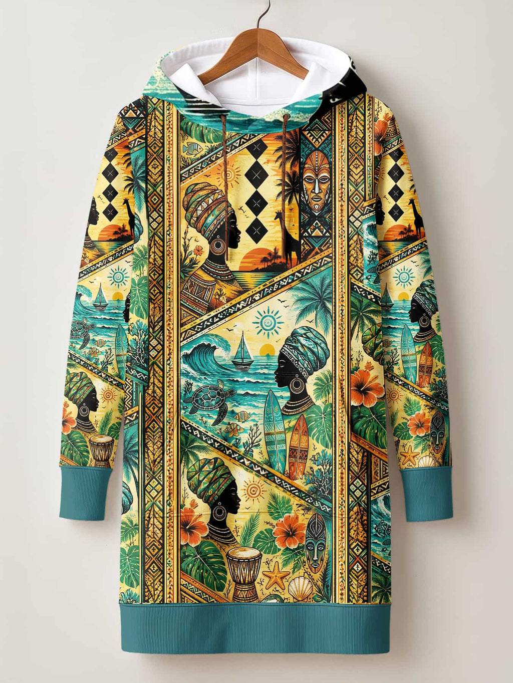 'Safari' Hoodie Dress