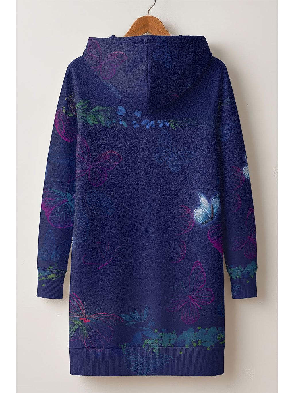 Blue Orchid Hoodie Dress