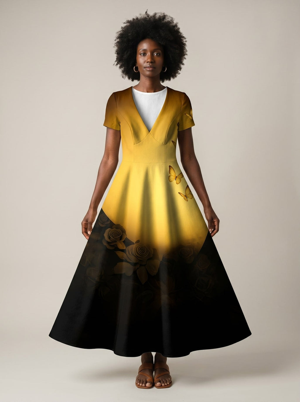 'Selah' Short Sleeve Maxi Dress