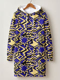 Royal Blue Sheba Hoodie Dress