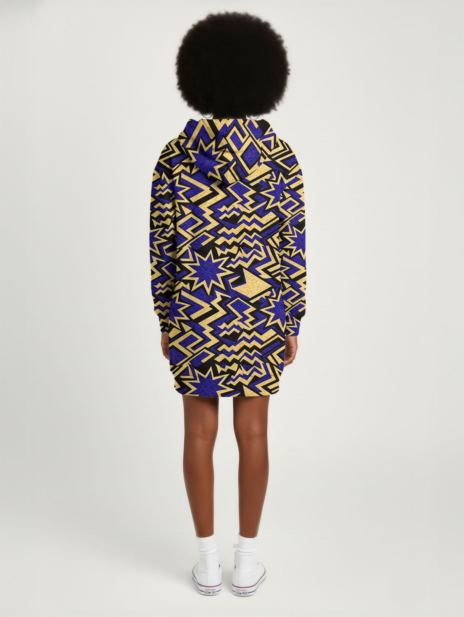 Royal Blue Sheba Hoodie Dress