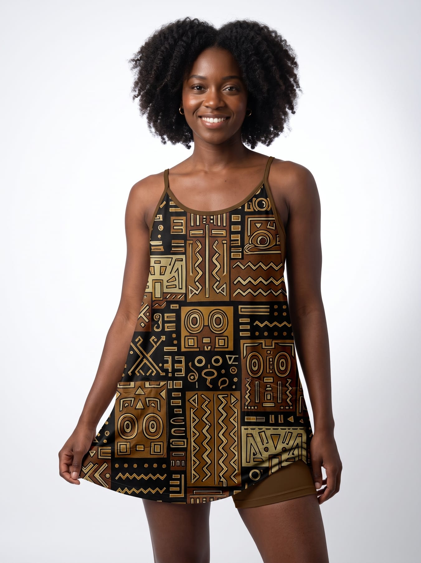 'Sankofa' Built-in Mini Dress