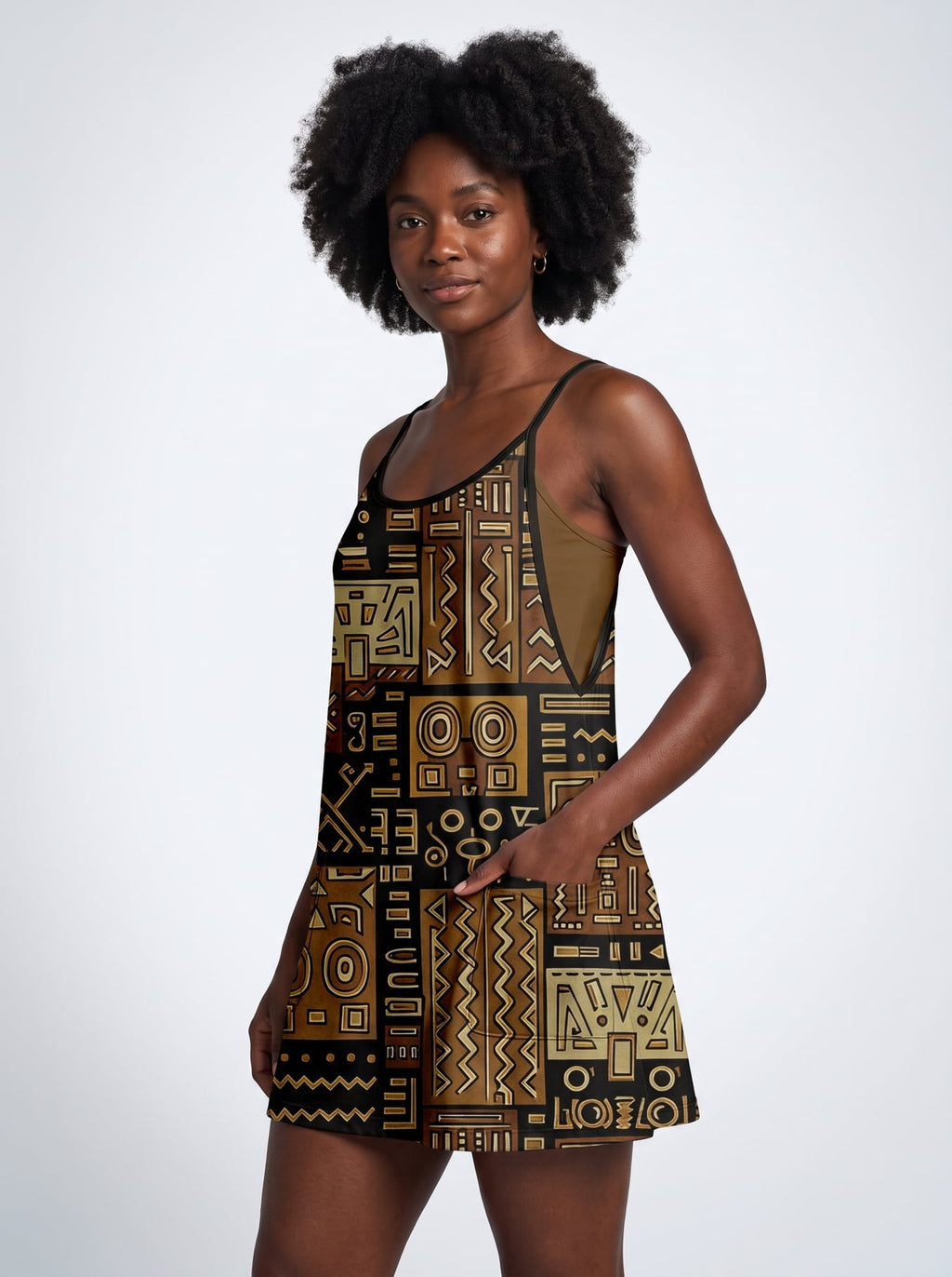 'Sankofa' Built-in Mini Dress
