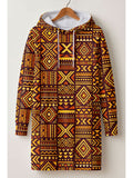 Mudcloth Hoodie Dress