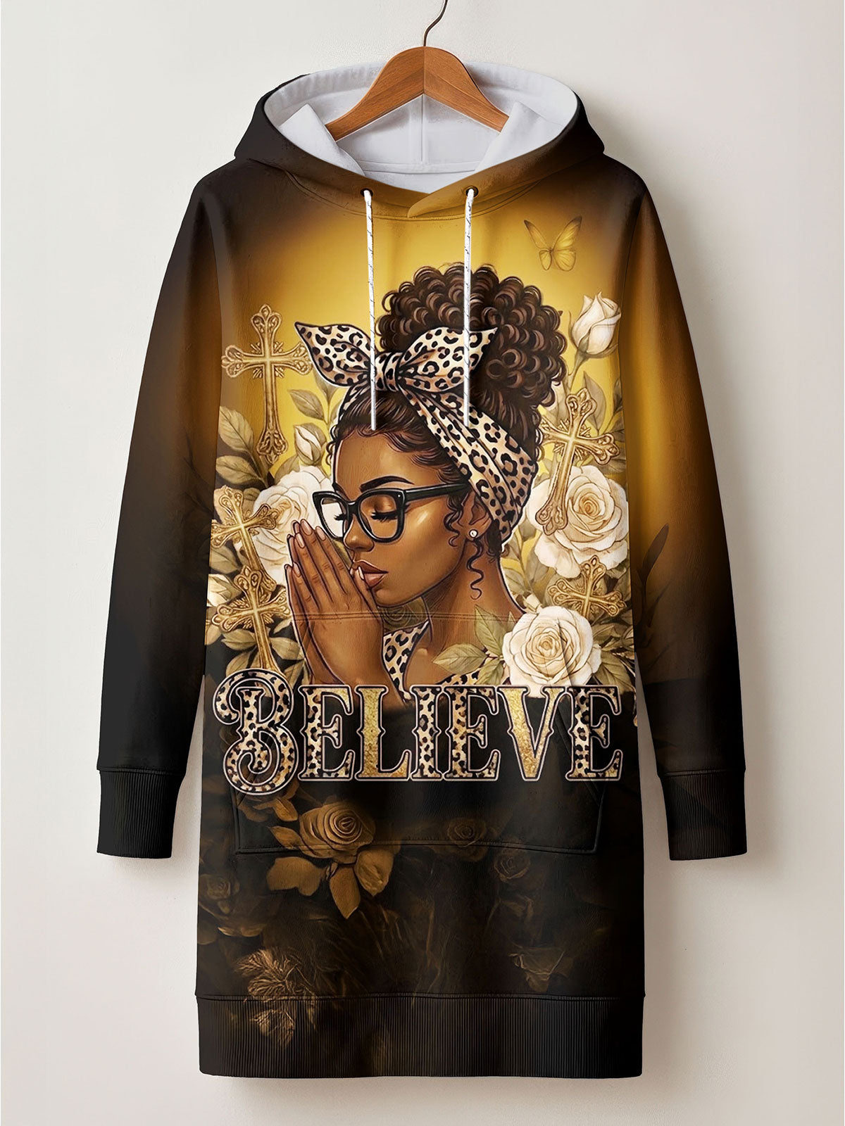 'Imani' Amber Hoodie Dress