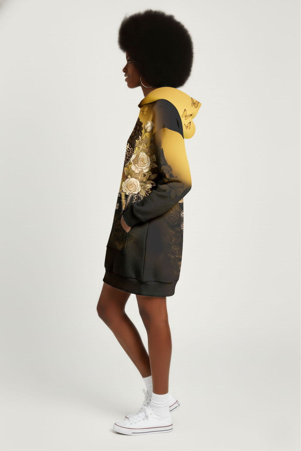 'Imani' Amber Hoodie Dress