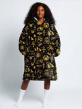 'Nefertiti' Black Gold Blanket Hoodie