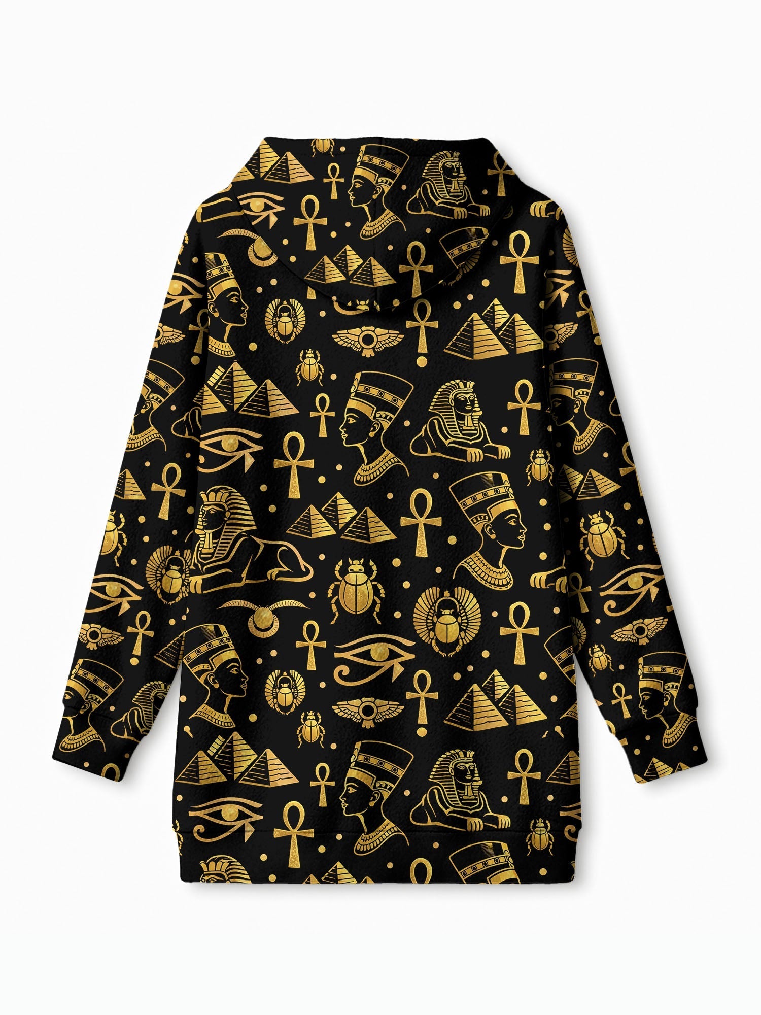 'Nefertiti' Black Gold Blanket Hoodie