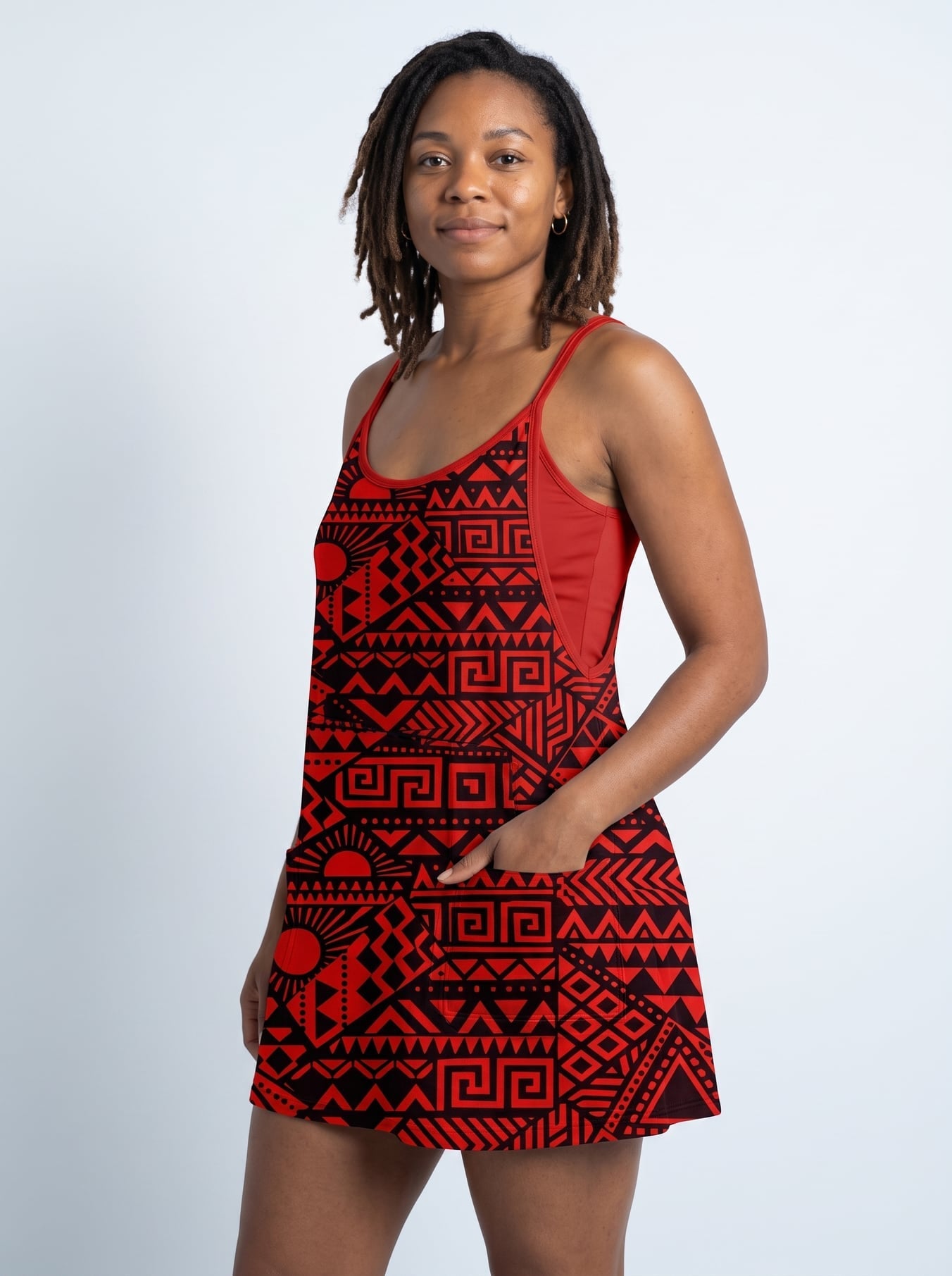 'Shaka' Built-in Mini Dress