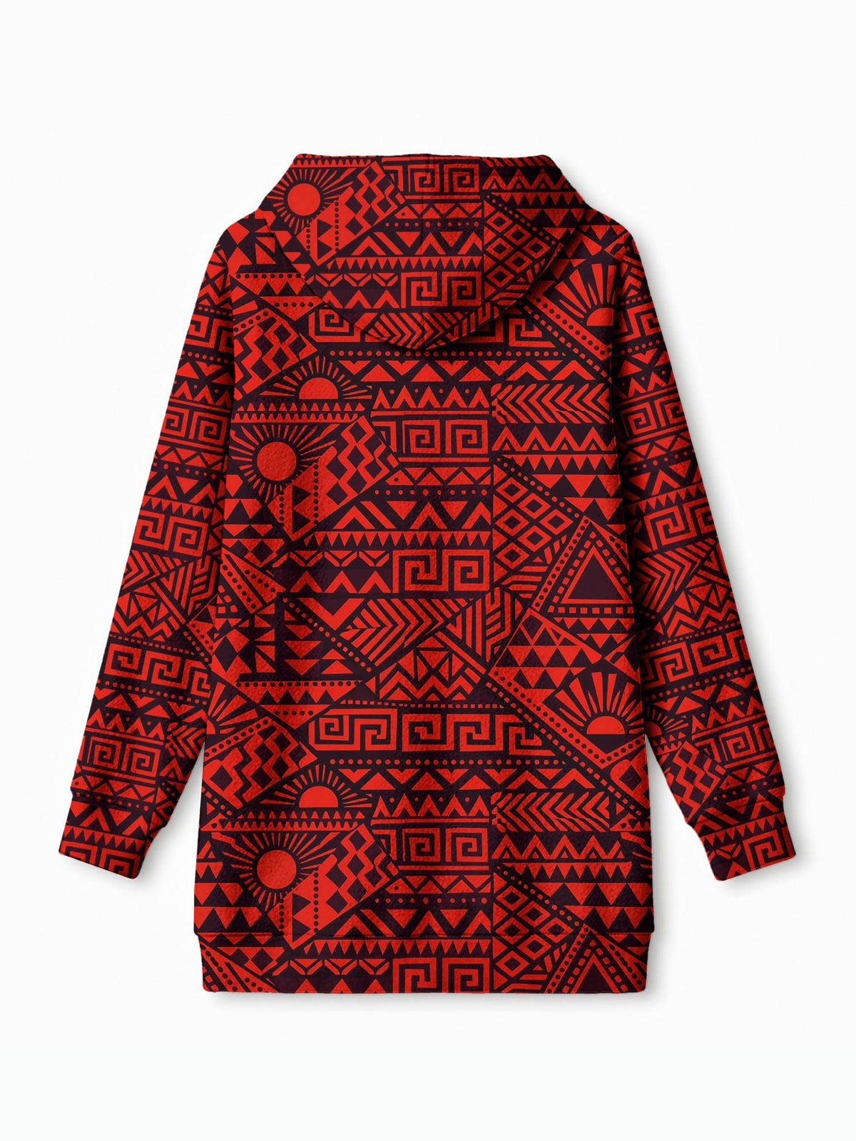 'Shaka' Burgundy Blanket Hoodie