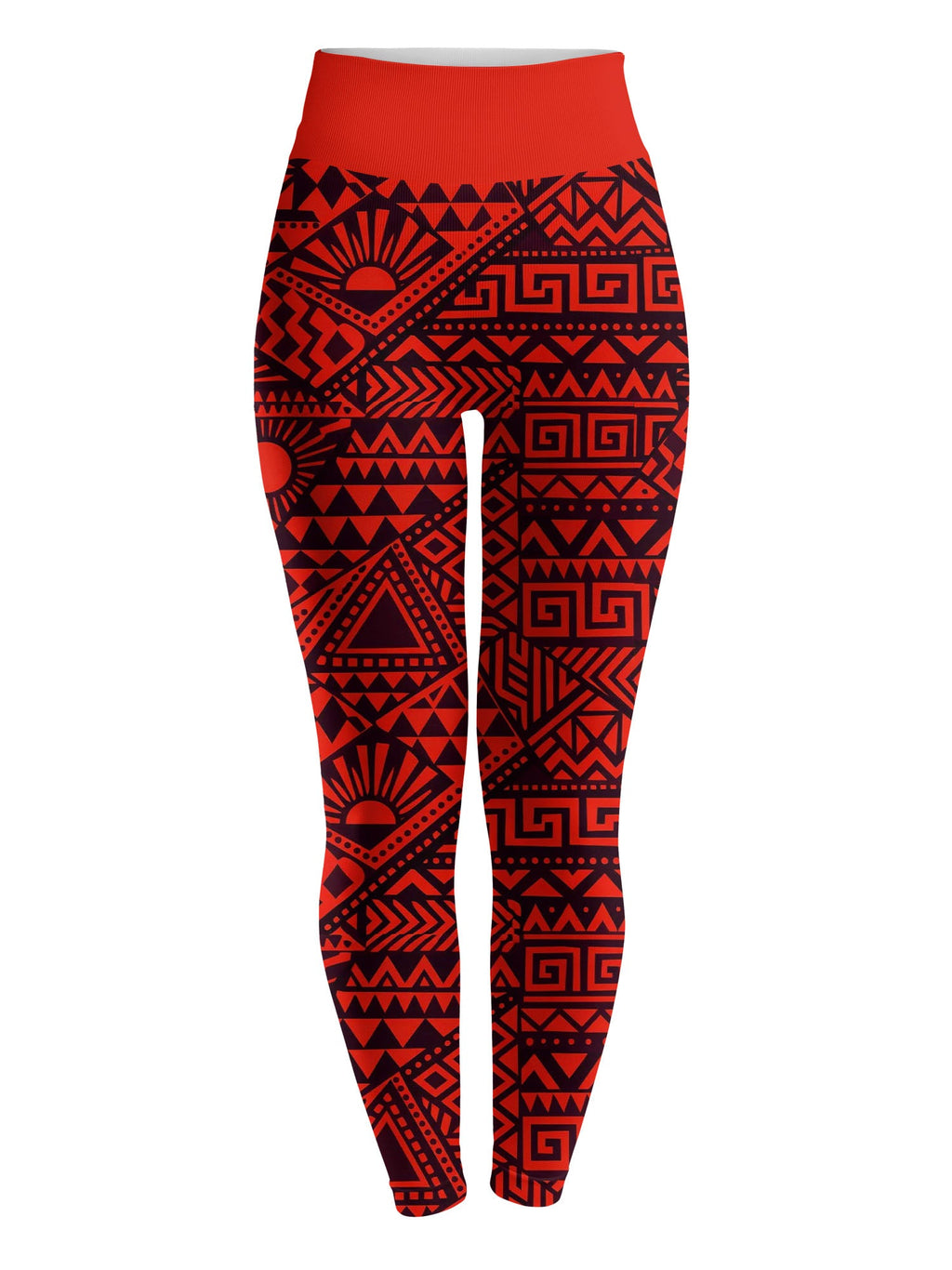 'Shaka' Burgundy Leggings