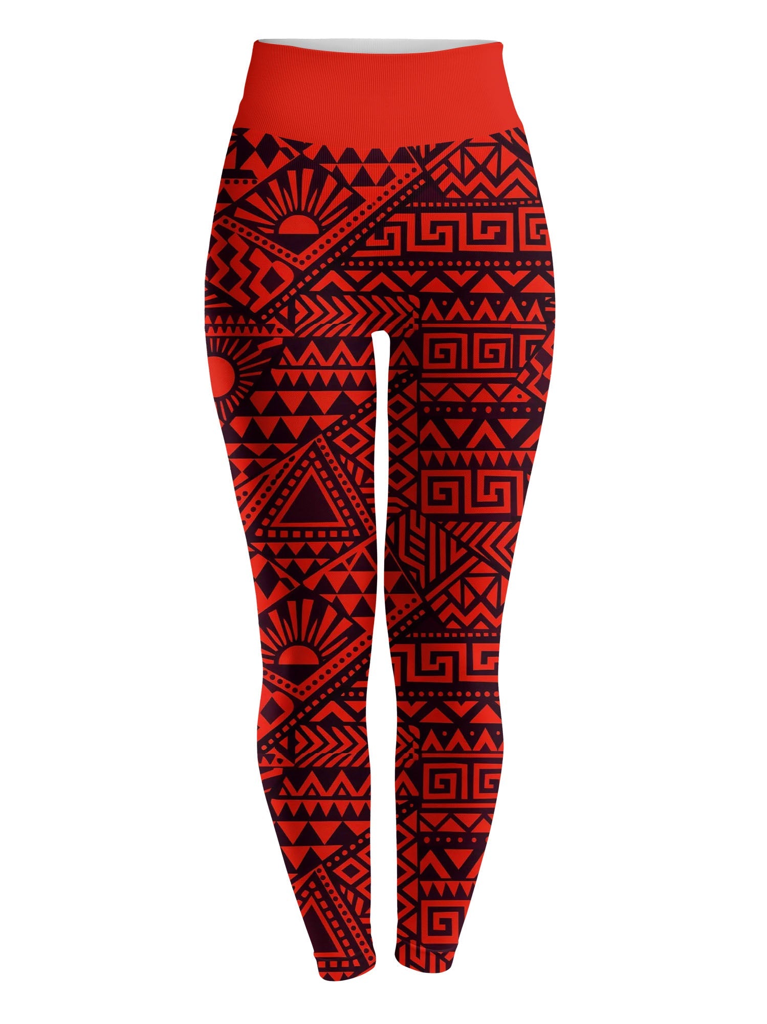 'Shaka' Burgundy Leggings