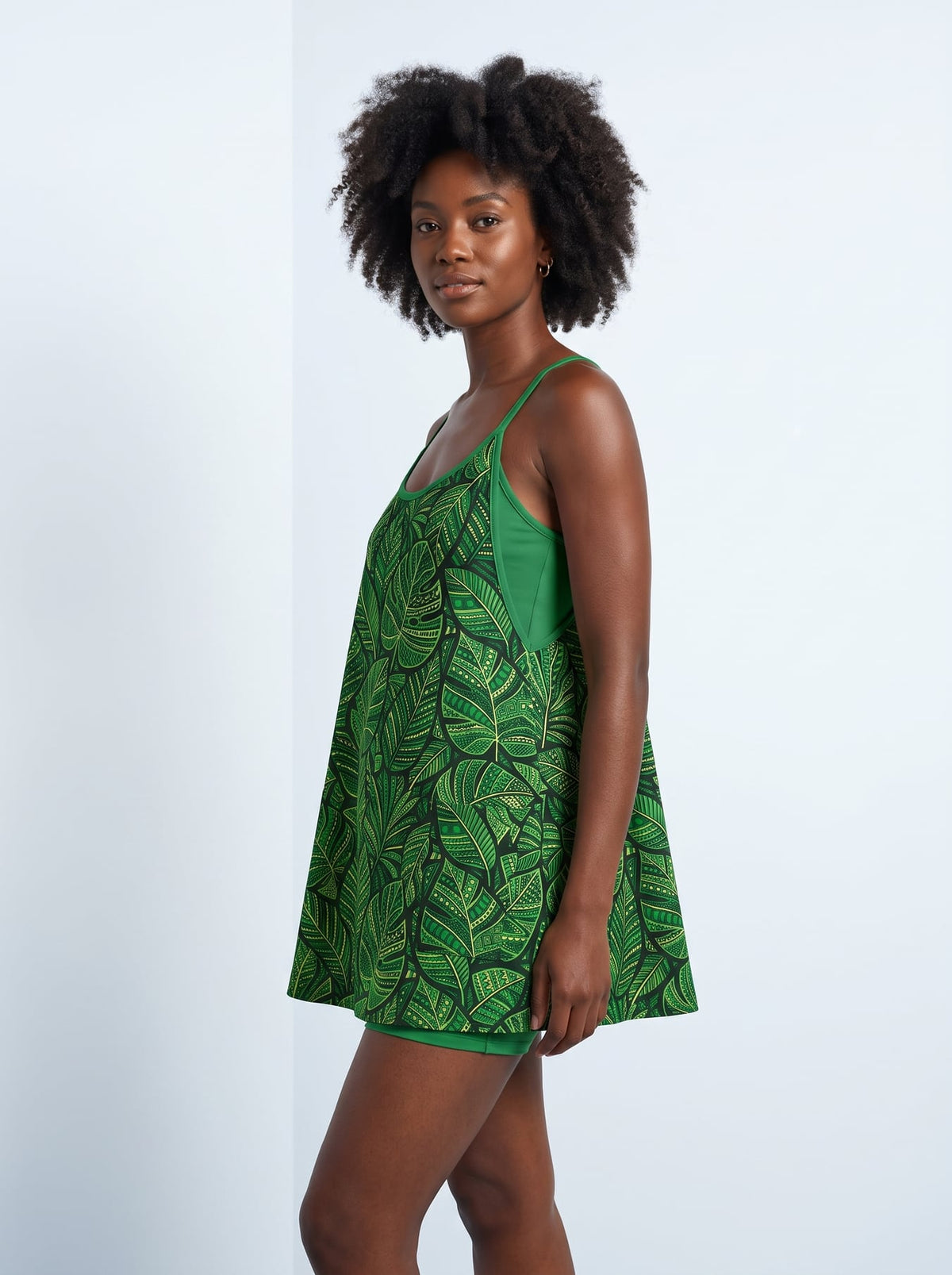 'Asili' Built-in Mini Dress