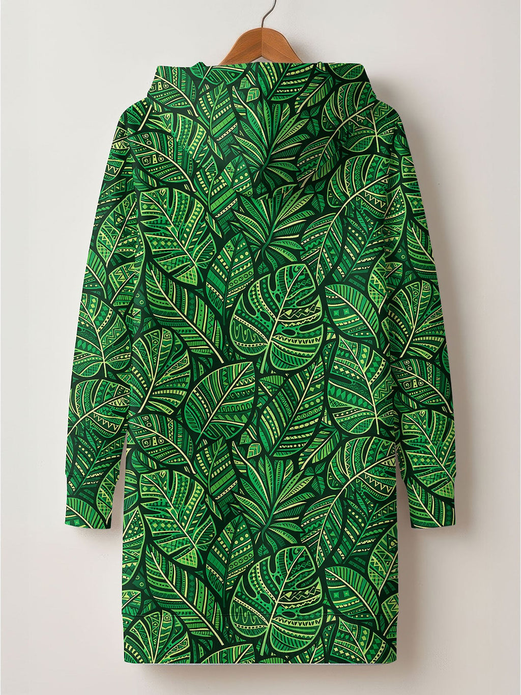 'Asili' Emerald Hoodie Dress
