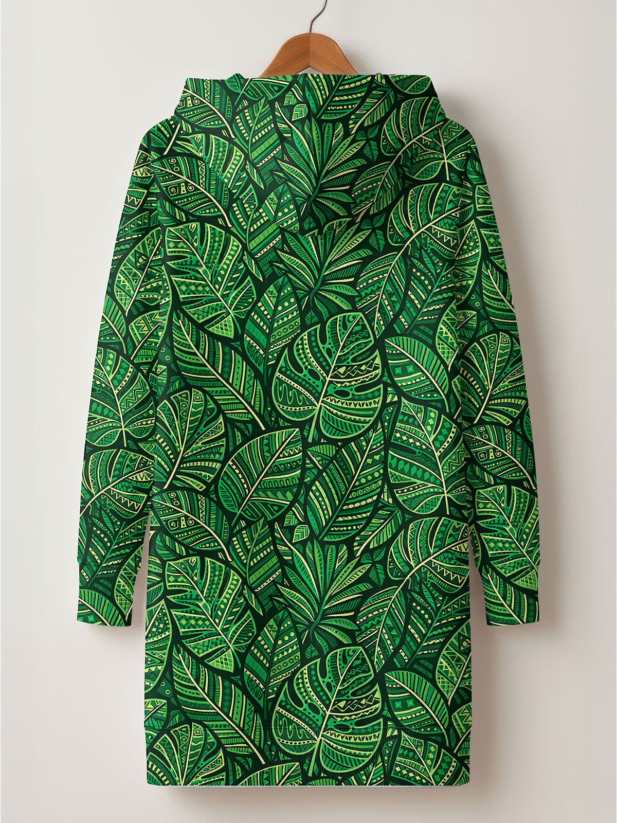 'Asili' Emerald Hoodie Dress