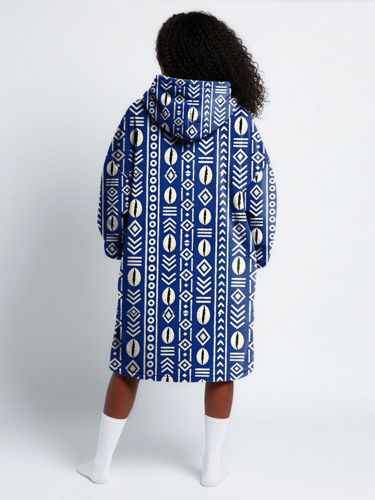 'Oshun' Royal Blue Blanket Hoodie