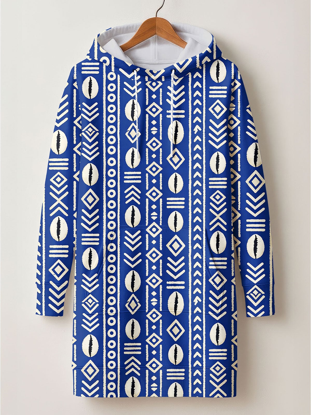 'Oshun' Royal Blue Hoodie Dress