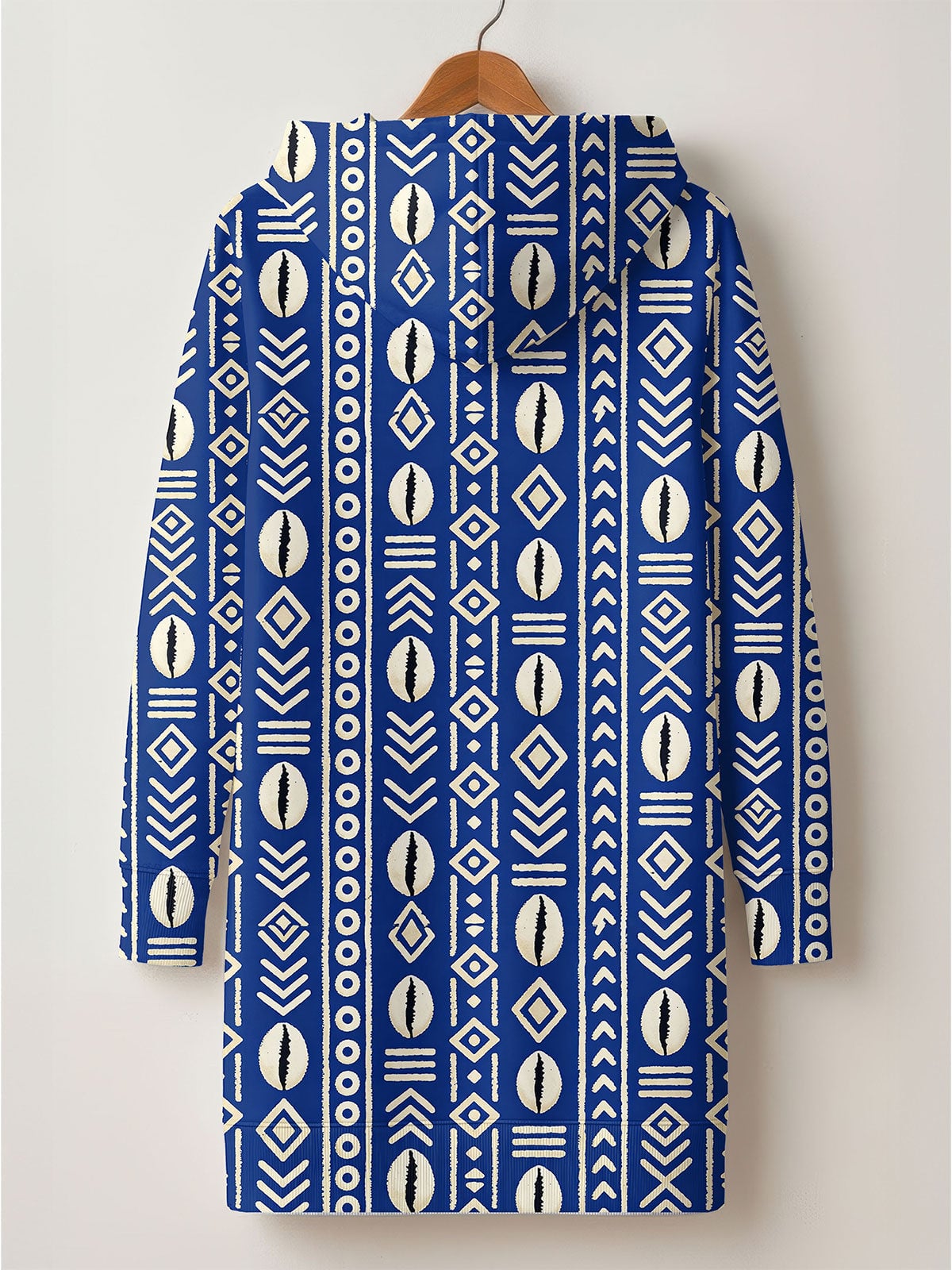 'Oshun' Royal Blue Hoodie Dress